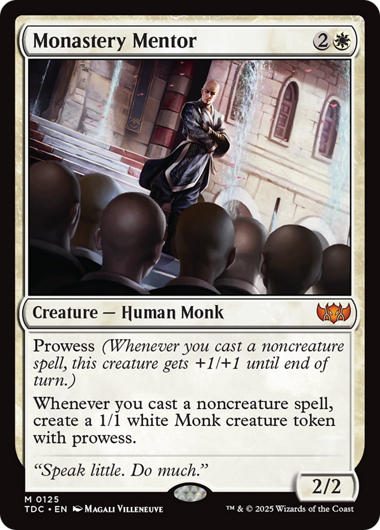 Monastery Mentor [Tarkir: Dragonstorm Commander] | Dumpster Cat Games