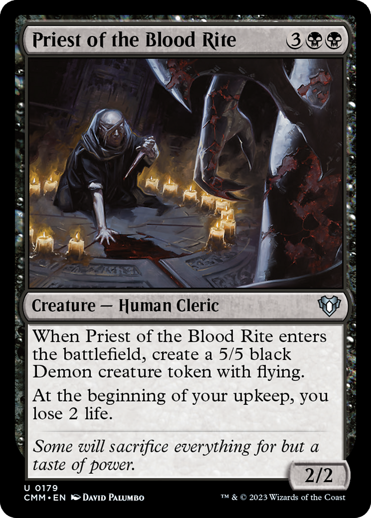 Priest of the Blood Rite [Commander Masters] | Dumpster Cat Games