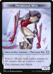 Phyrexian Mite (011) // Drone Double-Sided Token [Phyrexia: All Will Be One Tokens] | Dumpster Cat Games