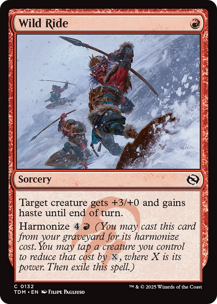 Wild Ride [Tarkir: Dragonstorm] | Dumpster Cat Games