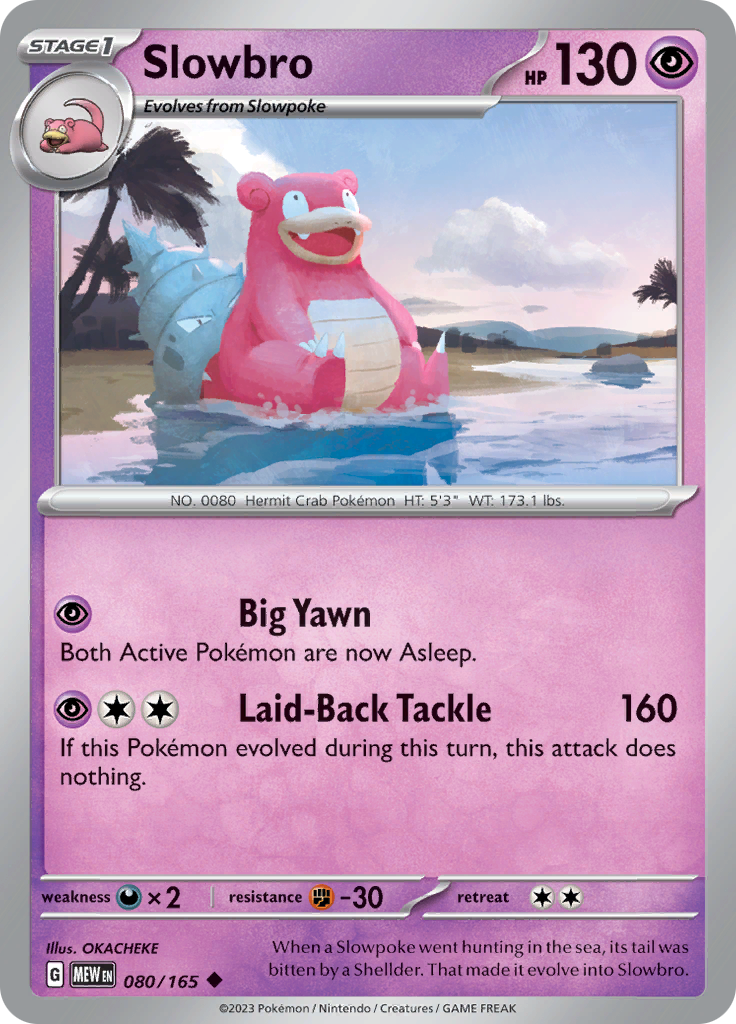 Slowbro (080/165) [Scarlet & Violet 151] | Dumpster Cat Games