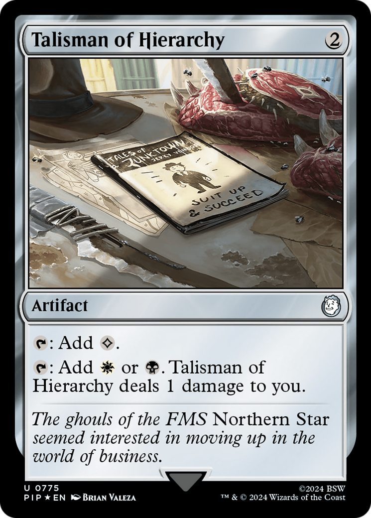 Talisman of Hierarchy (Surge Foil) [Fallout] | Dumpster Cat Games