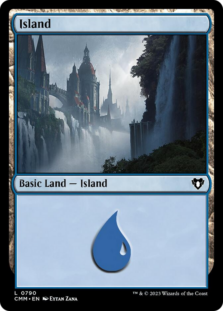Island (790) [Commander Masters] | Dumpster Cat Games