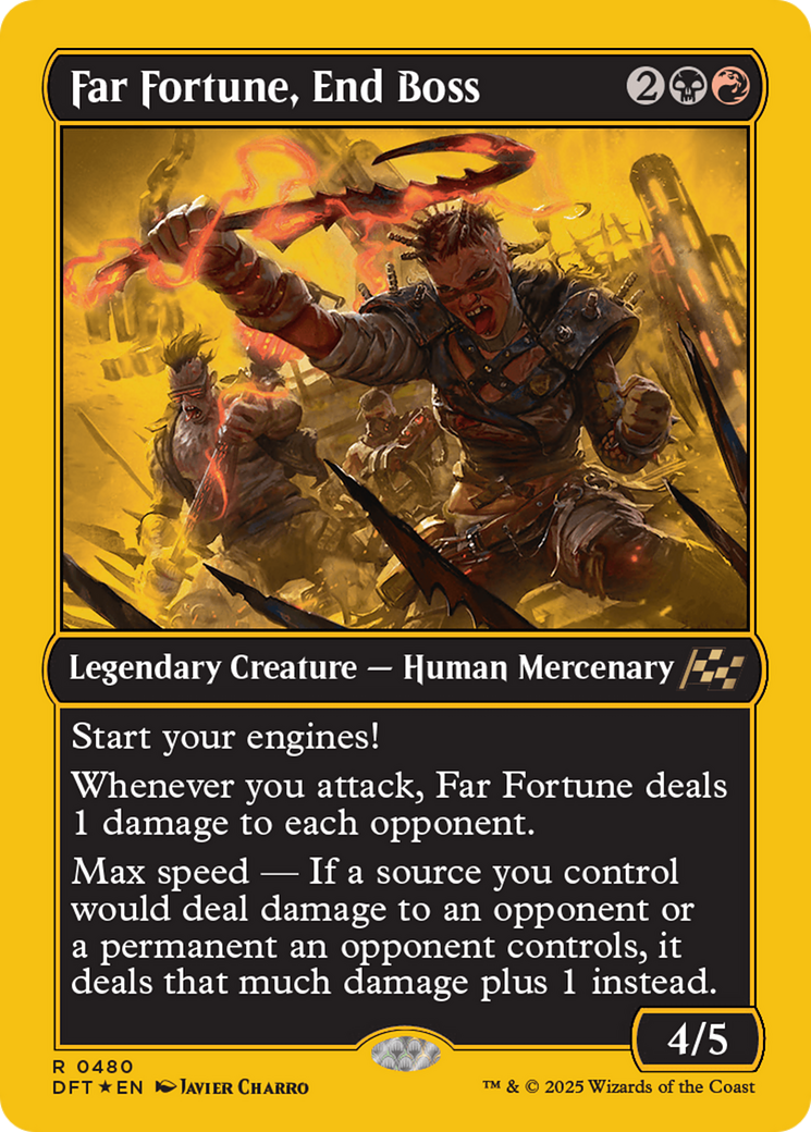 Far fortune, End Boss (First-Place Foil) [Aetherdrift] | Dumpster Cat Games