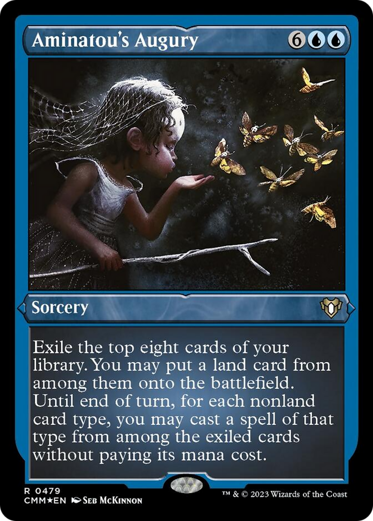 Aminatou's Augury (Foil Etched) [Commander Masters] | Dumpster Cat Games