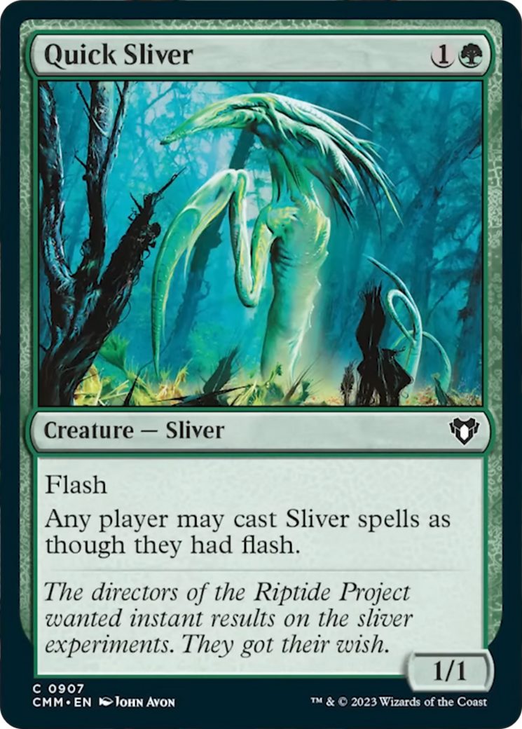 Quick Sliver [Commander Masters] | Dumpster Cat Games