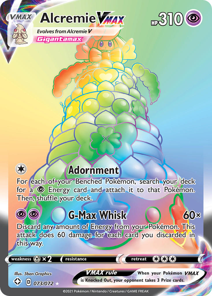 Alcremie VMAX (073/072) [Sword & Shield: Shining Fates] | Dumpster Cat Games