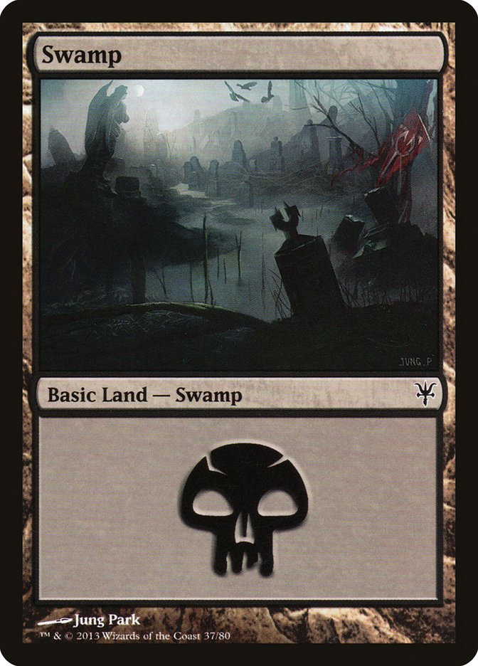 Swamp (37) [Duel Decks: Sorin vs. Tibalt] | Dumpster Cat Games