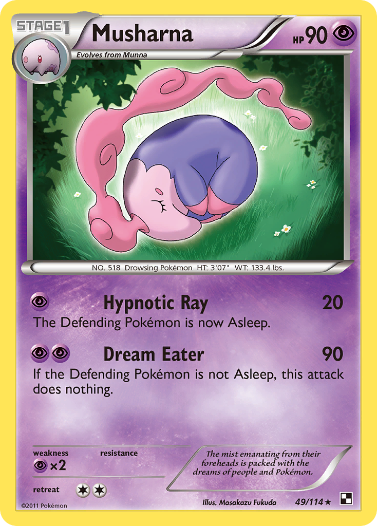 Musharna (49/114) [Black & White: Base Set] | Dumpster Cat Games