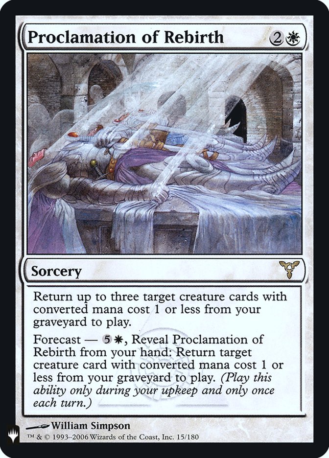 Proclamation of Rebirth [Mystery Booster] | Dumpster Cat Games