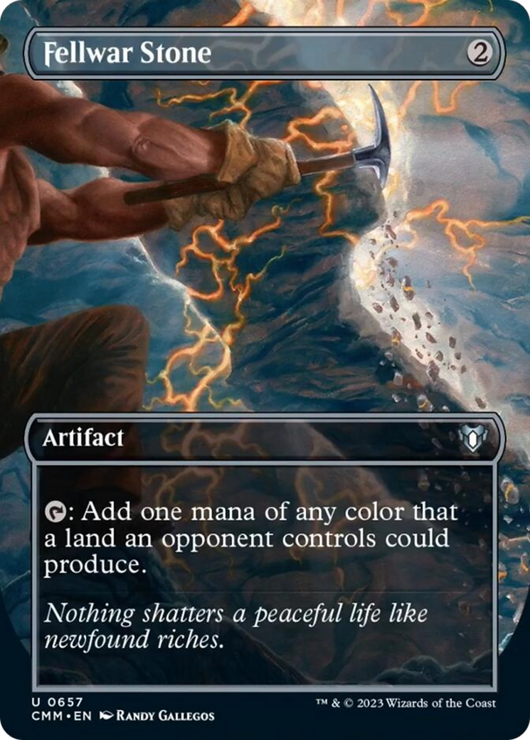 Fellwar Stone (Borderless Alternate Art) [Commander Masters] | Dumpster Cat Games