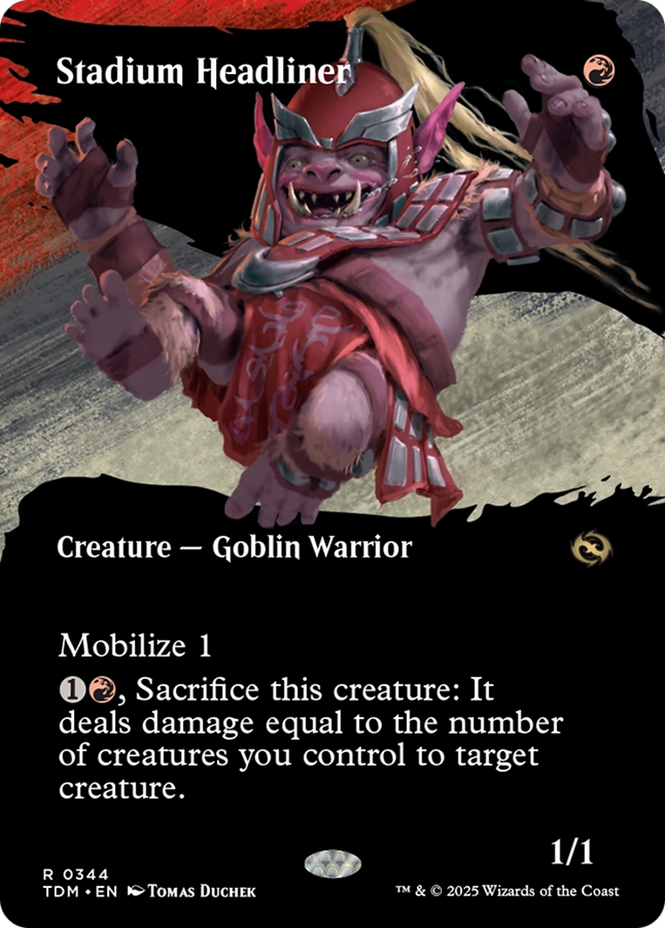 Stadium Headliner (Borderless) [Tarkir: Dragonstorm] | Dumpster Cat Games