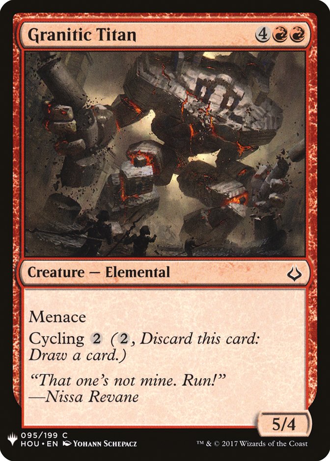 Granitic Titan [Mystery Booster] | Dumpster Cat Games