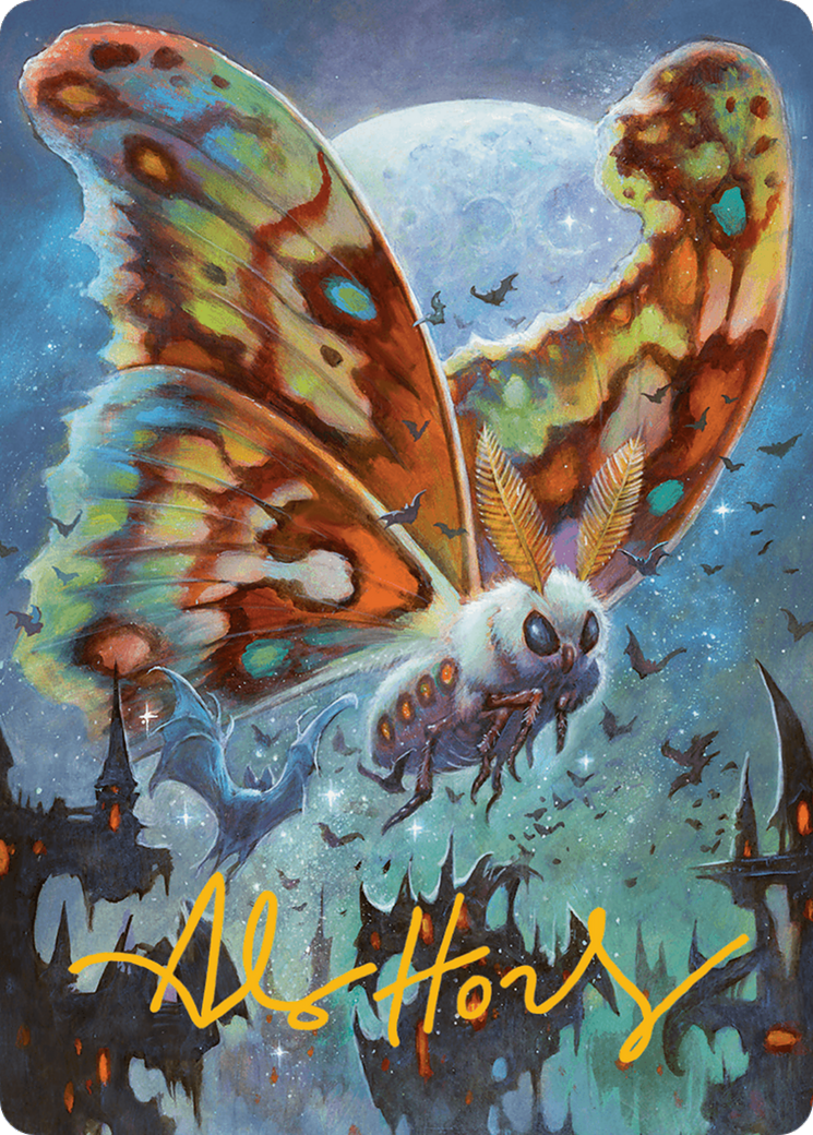 Luminous Broodmoth Art Card (Gold-Stamped Signature) [Bloomburrow Art Series] | Dumpster Cat Games