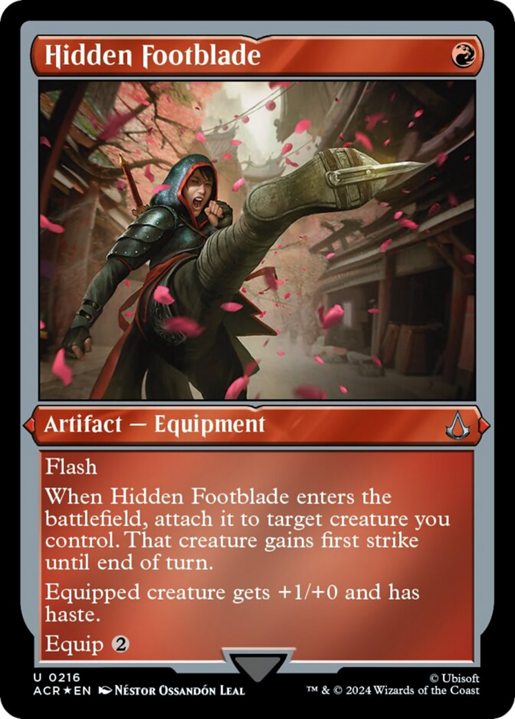 Hidden Footblade (Foil Etched) [Assassin's Creed] | Dumpster Cat Games