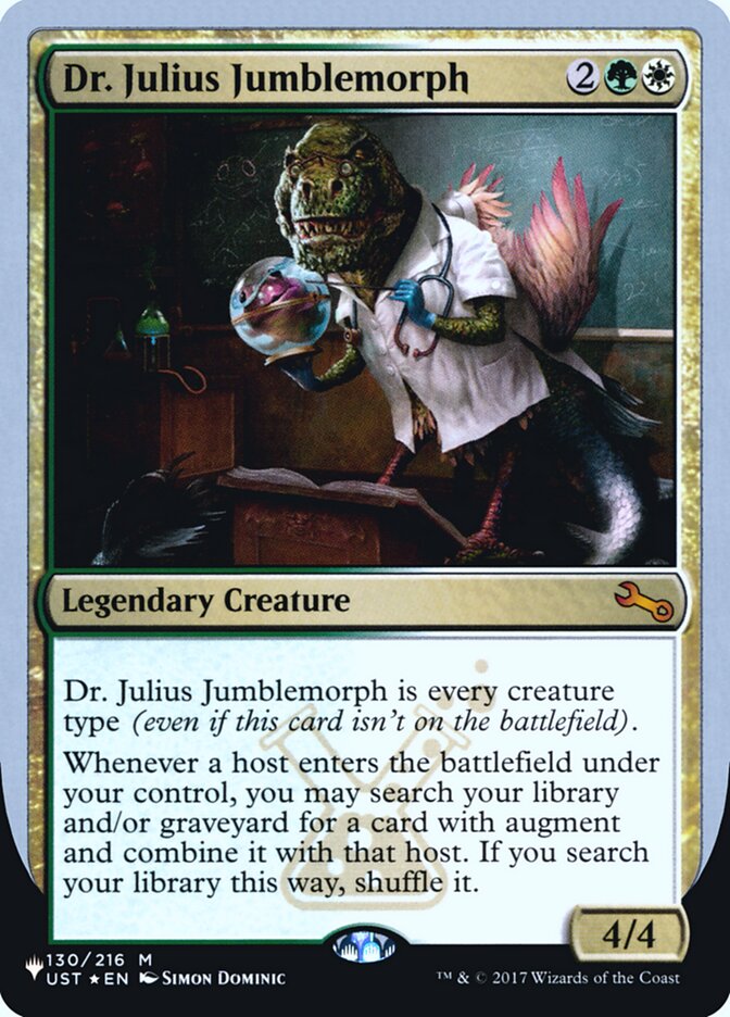Dr. Julius Jumblemorph (Unfinity Foil Edition) [The List] | Dumpster Cat Games