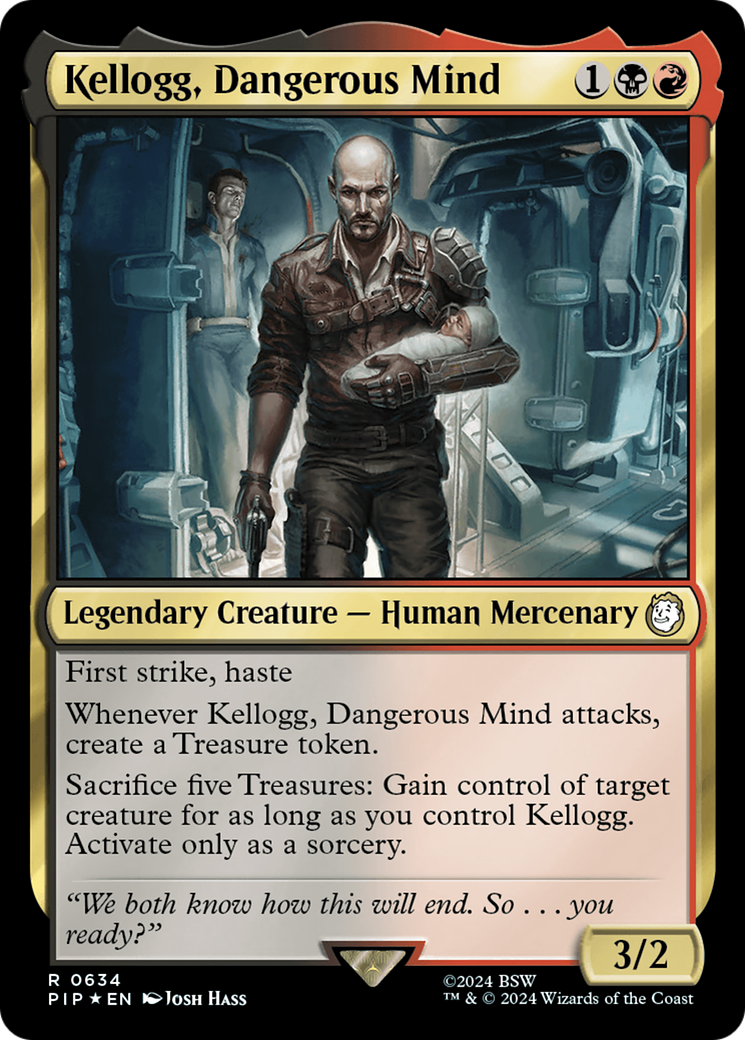Kellogg, Dangerous Mind (Surge Foil) [Fallout] | Dumpster Cat Games
