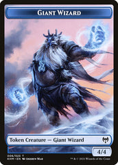 Elf Warrior // Giant Wizard Double-Sided Token [Kaldheim Tokens] | Dumpster Cat Games