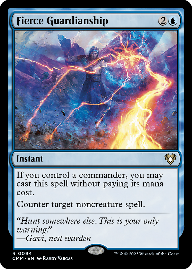 Fierce Guardianship [Commander Masters] | Dumpster Cat Games