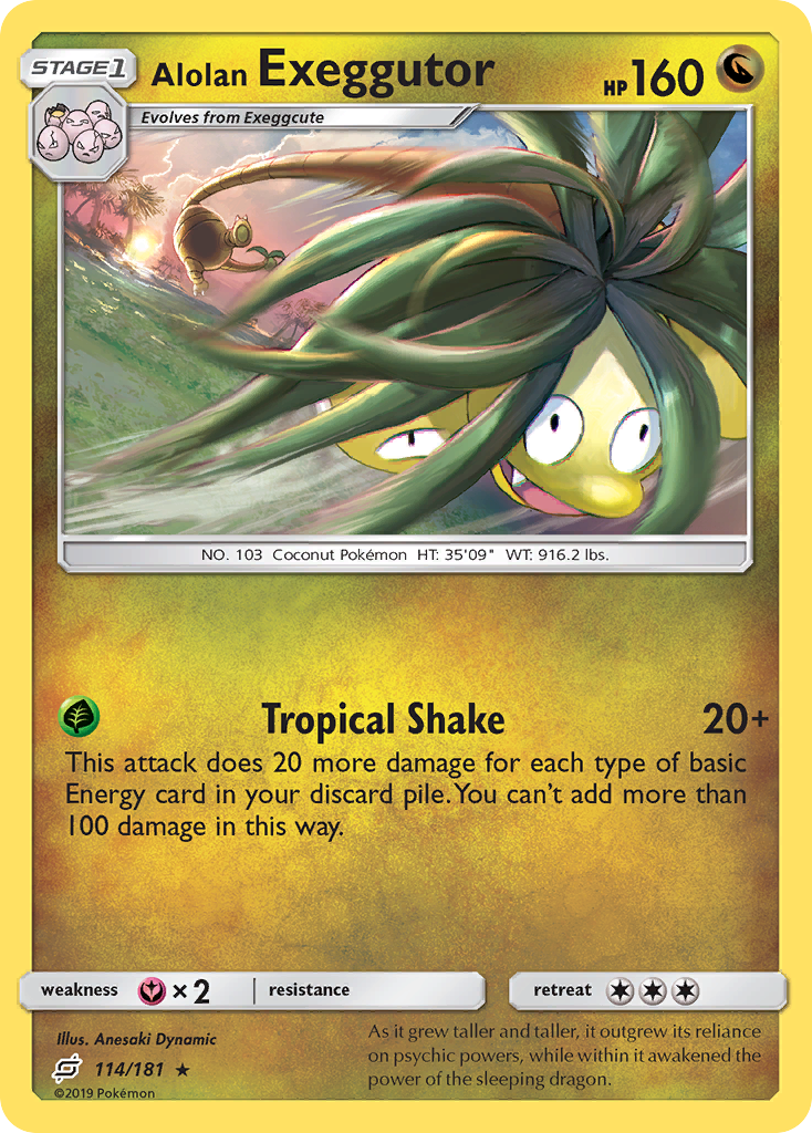 Alolan Exeggutor (114/181) [Sun & Moon: Team Up] | Dumpster Cat Games