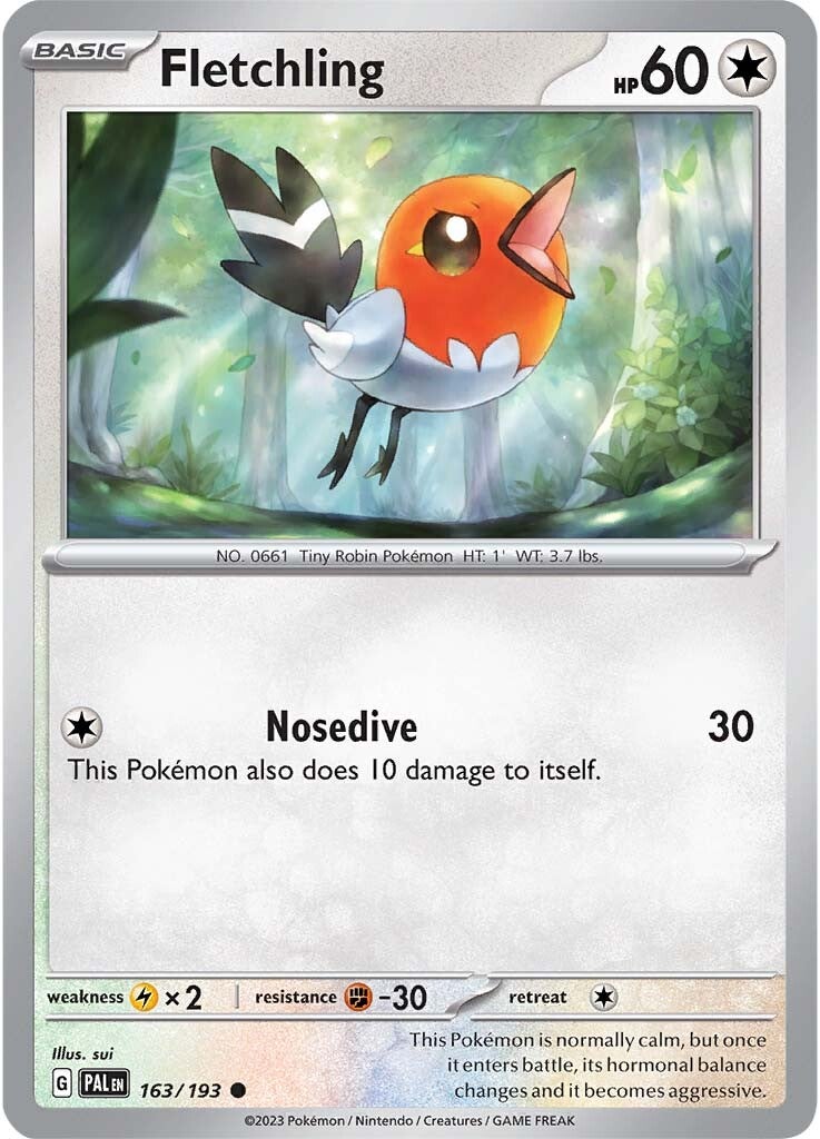 Fletchling (163/193) [Scarlet & Violet: Paldea Evolved] | Dumpster Cat Games
