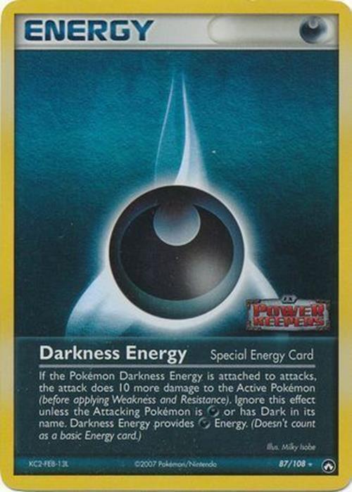 Darkness Energy (87/108) (Stamped) [EX: Power Keepers] | Dumpster Cat Games