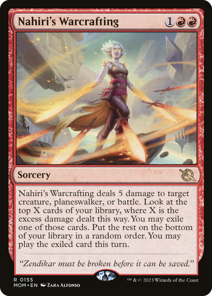 Nahiri's Warcrafting (Promo Pack) [March of the Machine Promos] | Dumpster Cat Games