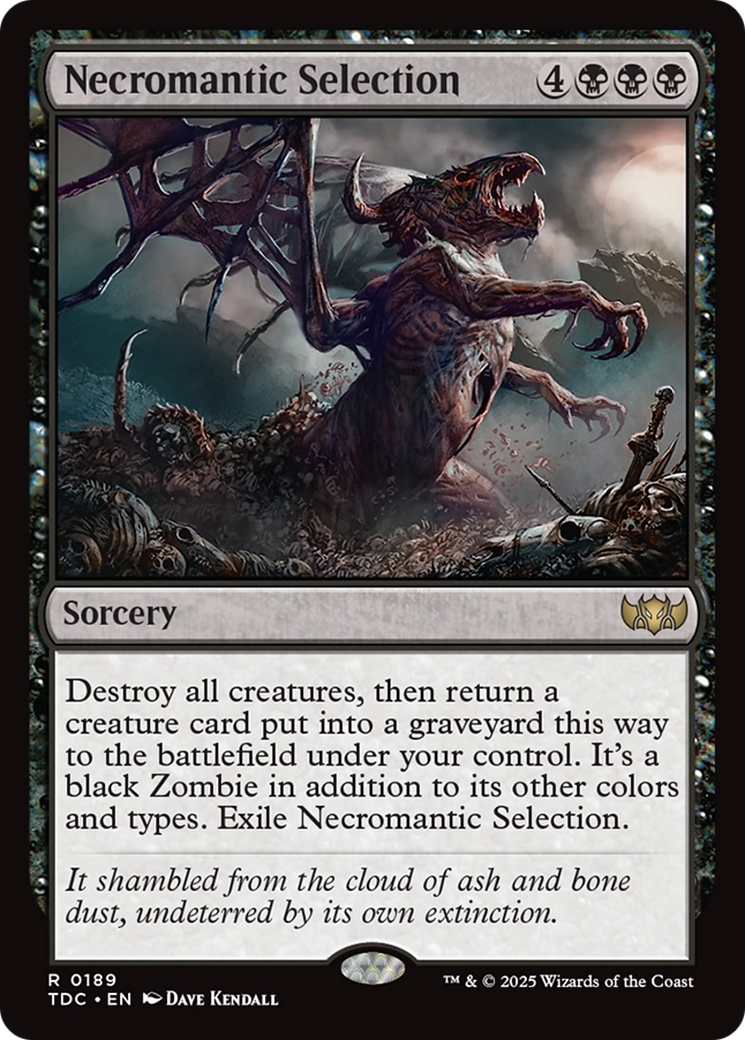 Necromantic Selection [Tarkir: Dragonstorm Commander] | Dumpster Cat Games