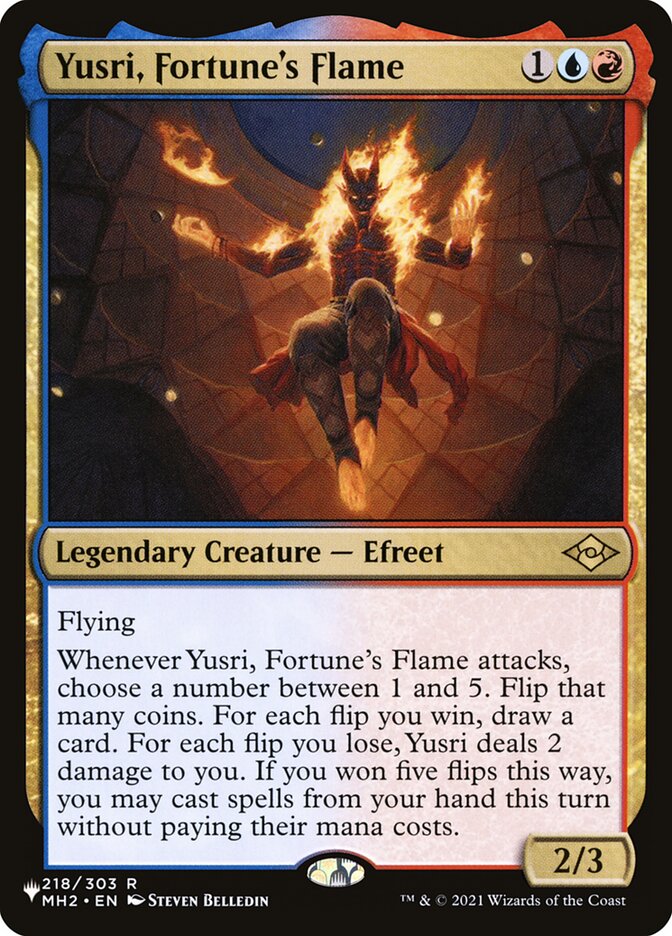 Yusri, Fortune's Flame [Secret Lair: Heads I Win, Tails You Lose] | Dumpster Cat Games