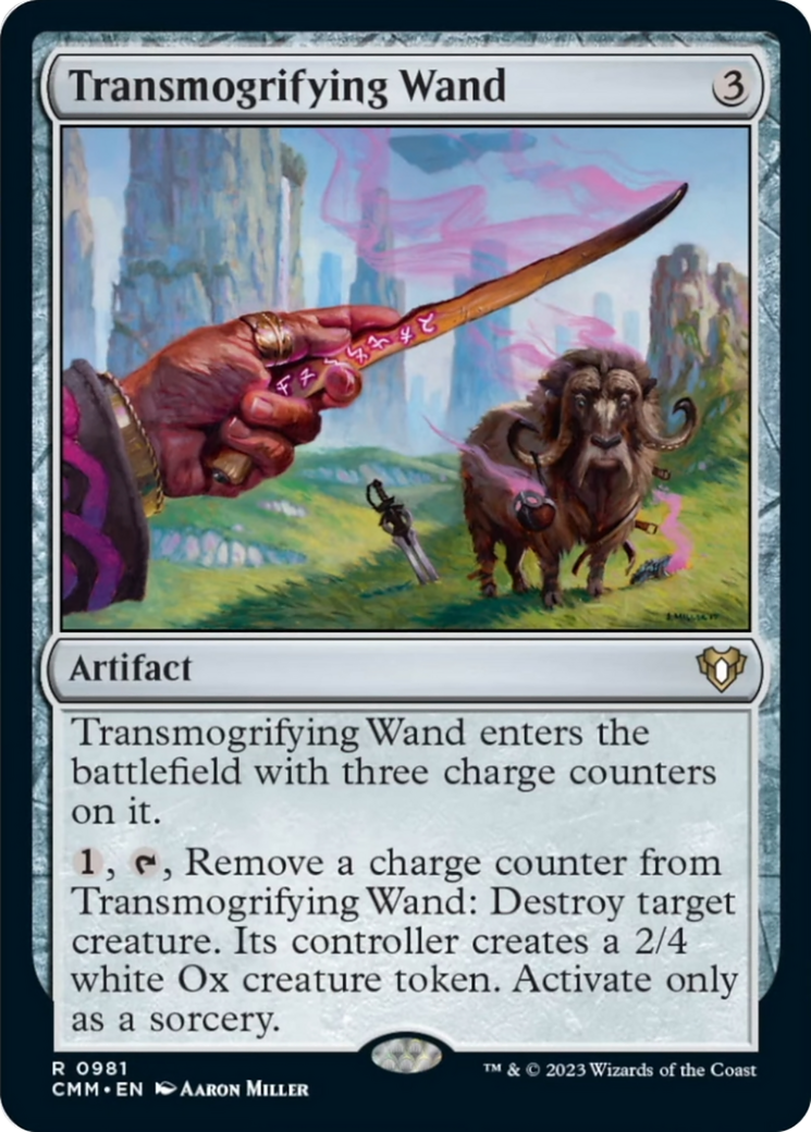 Transmogrifying Wand [Commander Masters] | Dumpster Cat Games