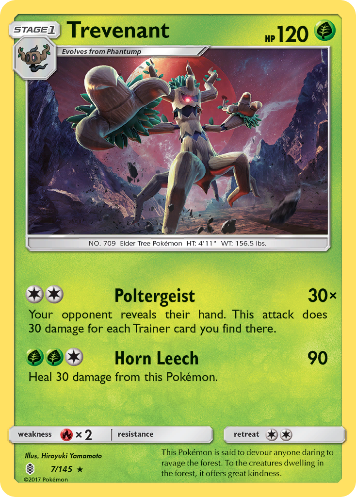 Trevenant (7/145) [Sun & Moon: Guardians Rising] | Dumpster Cat Games