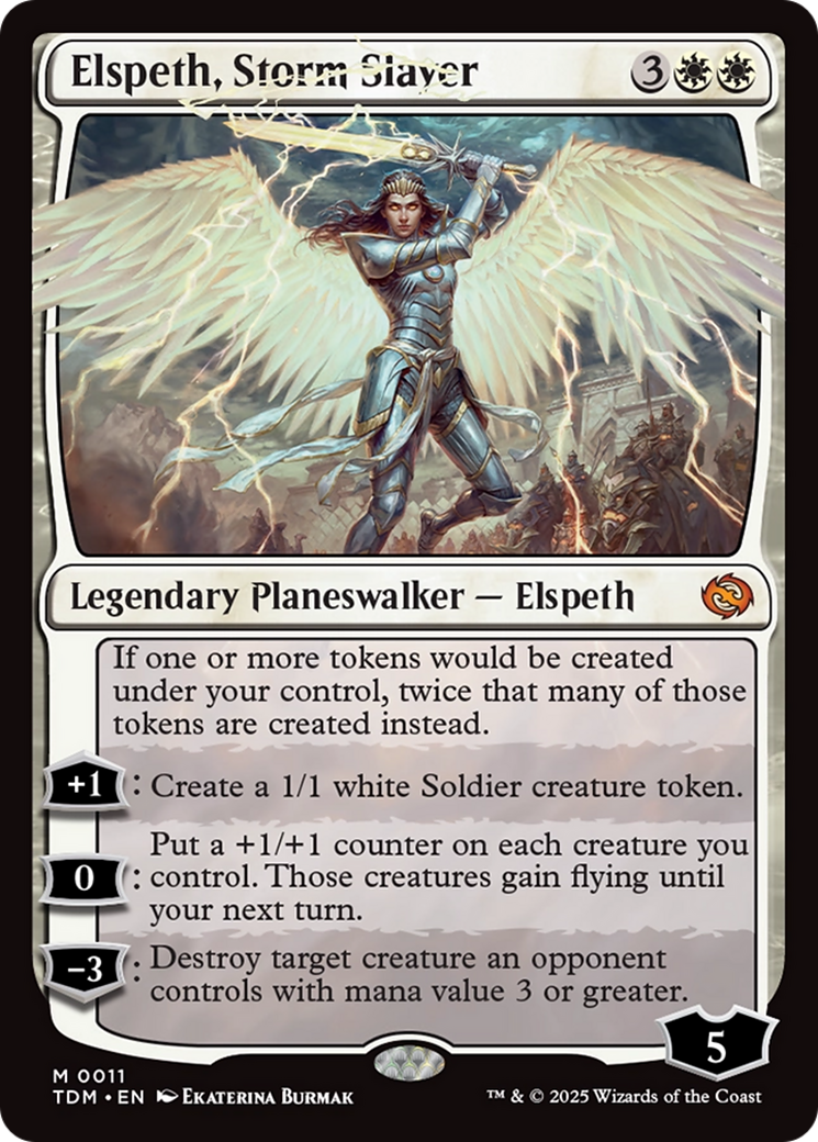 Elspeth, Storm Slayer [Tarkir: Dragonstorm] | Dumpster Cat Games