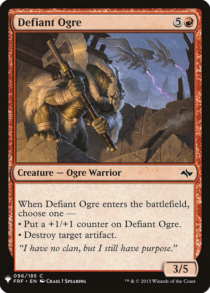 Defiant Ogre [Mystery Booster] | Dumpster Cat Games