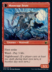 Brutal Cathar // Moonrage Brute [Innistrad: Midnight Hunt] | Dumpster Cat Games