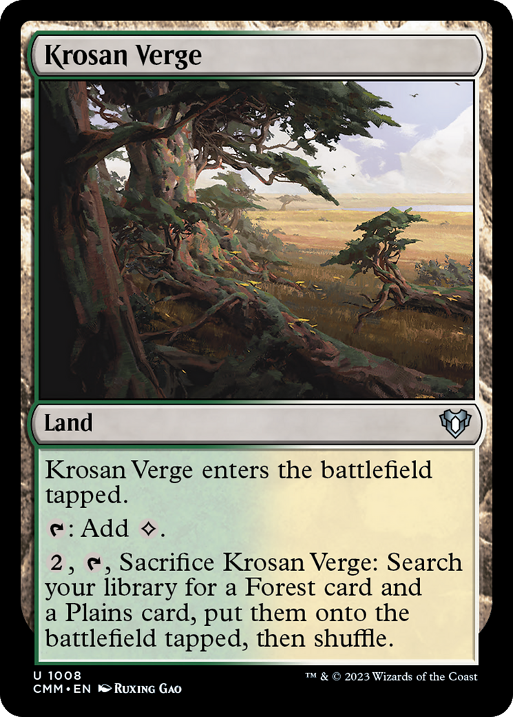 Krosan Verge [Commander Masters] | Dumpster Cat Games