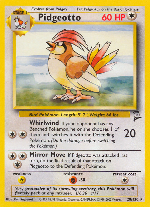 Pidgeotto (28/130) [Base Set 2] | Dumpster Cat Games
