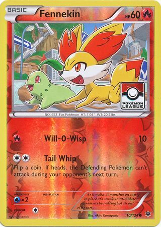 Fennekin (10/124) (League Promo) [XY: Fates Collide] | Dumpster Cat Games