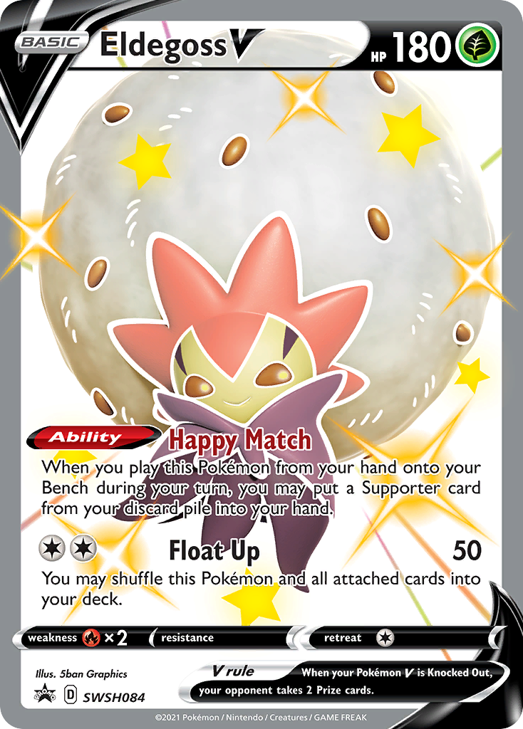 Eldegoss V (SWSH084) (Jumbo Card) [Sword & Shield: Black Star Promos] | Dumpster Cat Games