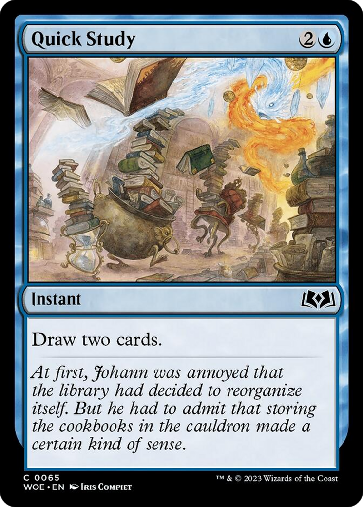 Quick Study [Wilds of Eldraine] | Dumpster Cat Games