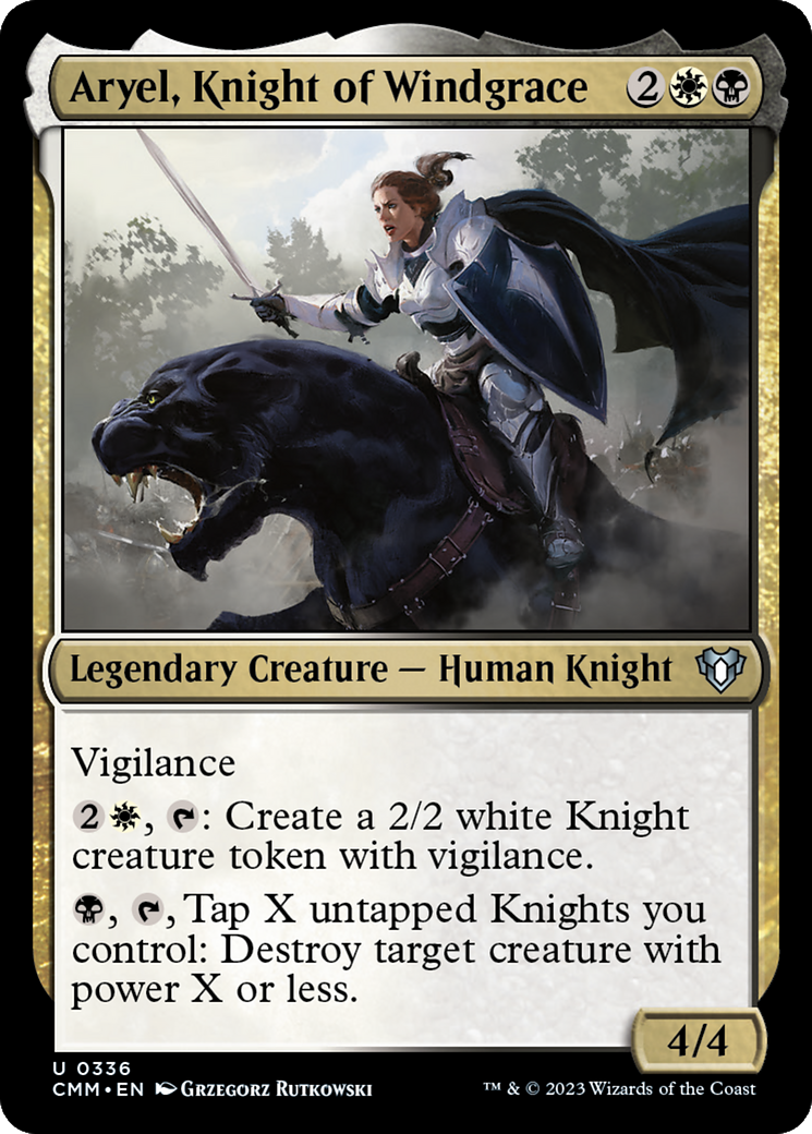 Aryel, Knight of Windgrace [Commander Masters] | Dumpster Cat Games