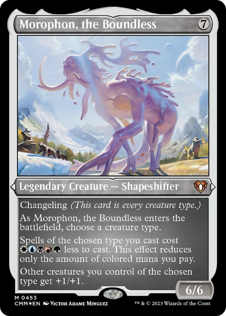 Morophon, the Boundless (Foil Etched) [Commander Masters] | Dumpster Cat Games