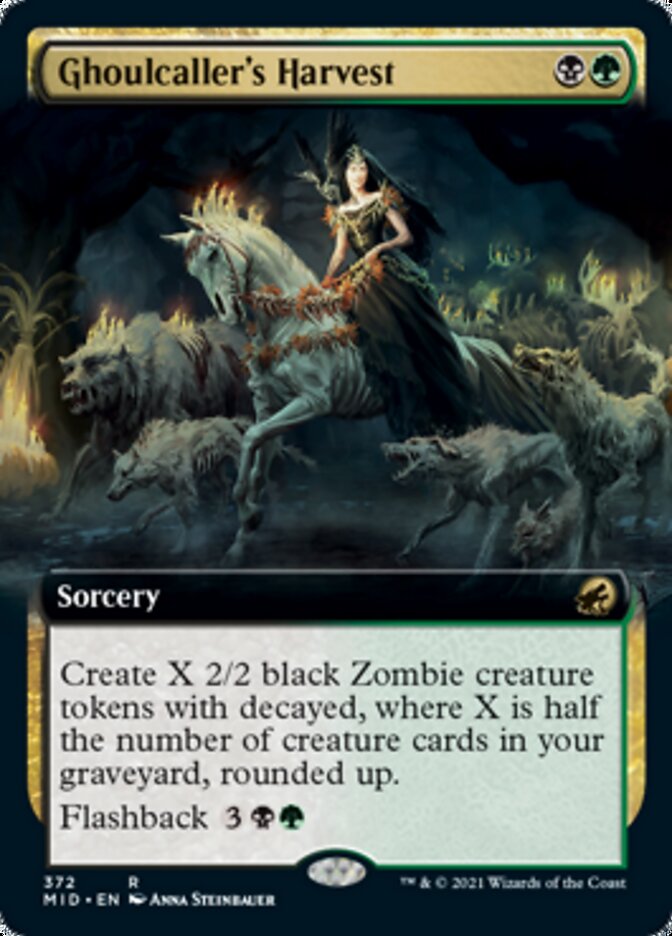 Ghoulcaller's Harvest (Extended Art) [Innistrad: Midnight Hunt] | Dumpster Cat Games
