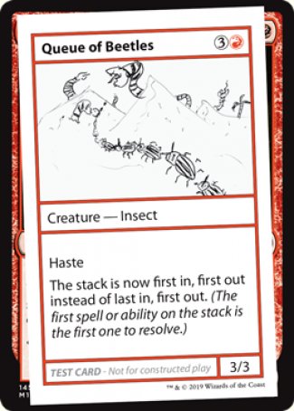 Queue of Beetles (2021 Edition) [Mystery Booster Playtest Cards] | Dumpster Cat Games