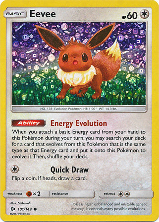 Eevee (101/149) (General Mills Promo) [Sun & Moon: Base Set] | Dumpster Cat Games