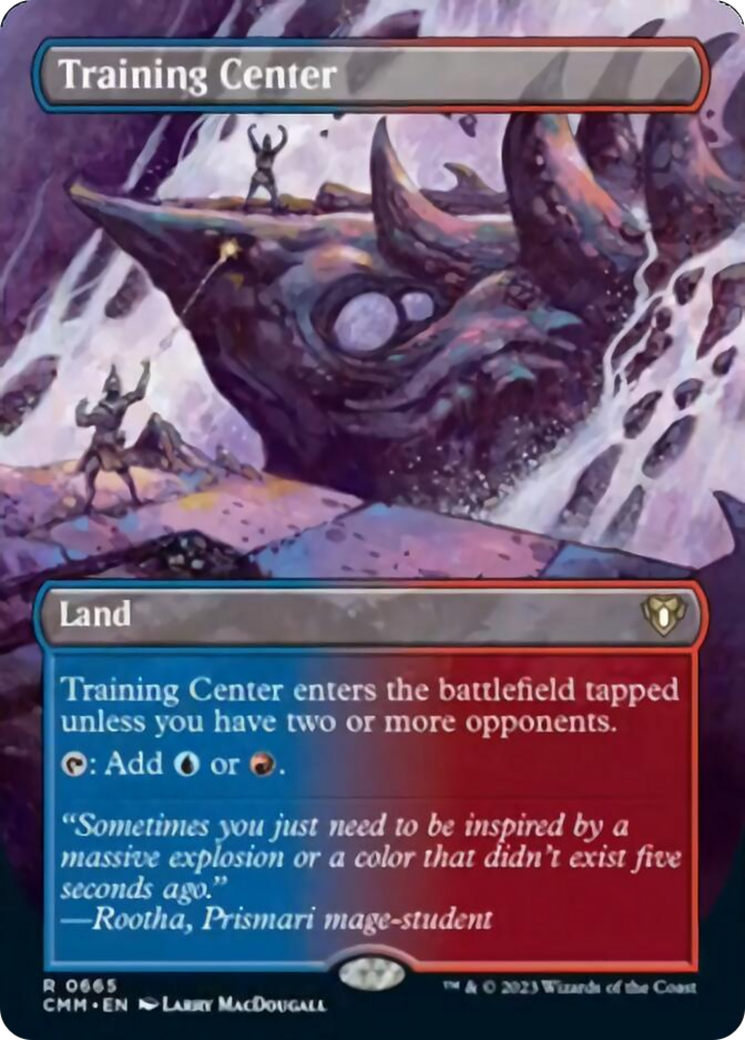 Training Center (Borderless Alternate Art) [Commander Masters] | Dumpster Cat Games