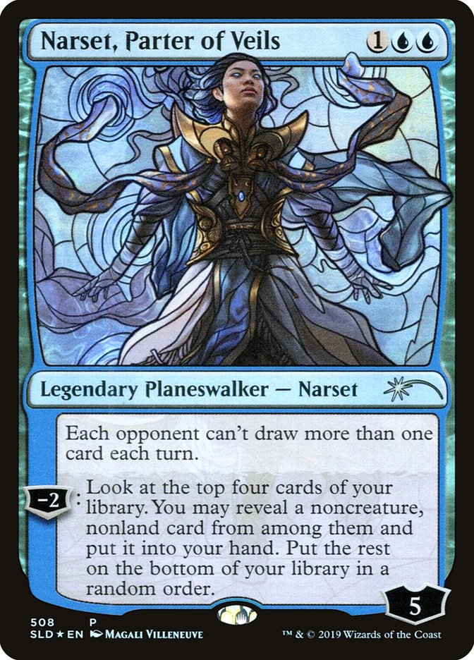 Narset, Parter of Veils (Stained Glass) [Secret Lair Drop Promos] | Dumpster Cat Games