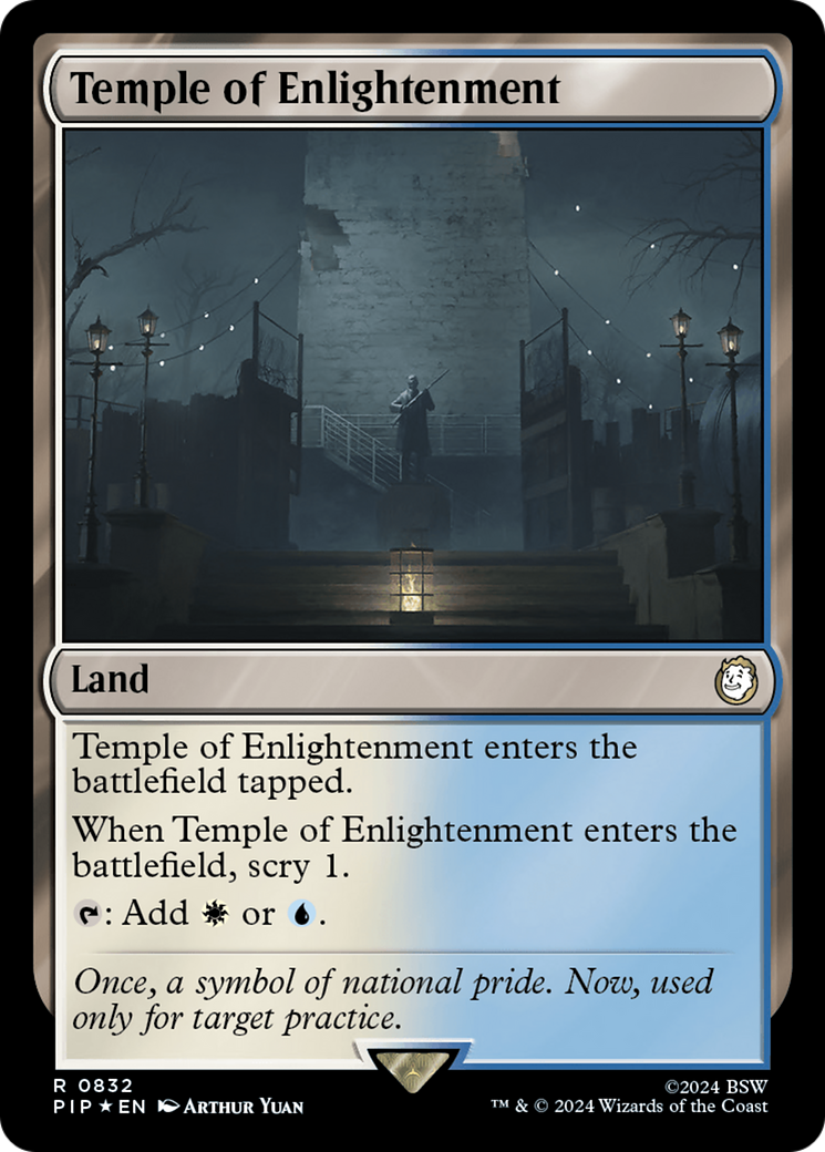 Temple of Enlightenment (Surge Foil) [Fallout] | Dumpster Cat Games