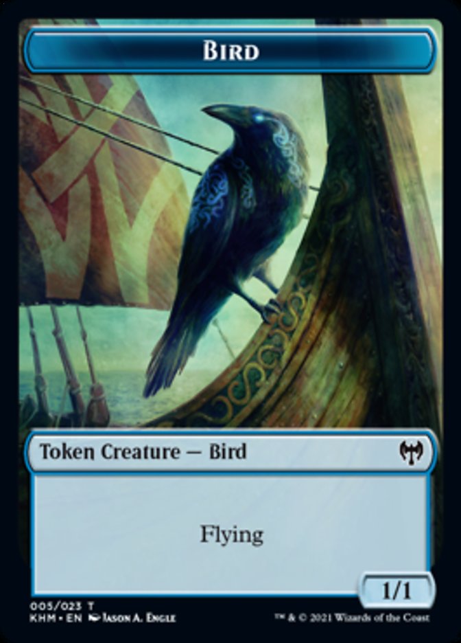 Bird Token [Kaldheim Tokens] | Dumpster Cat Games