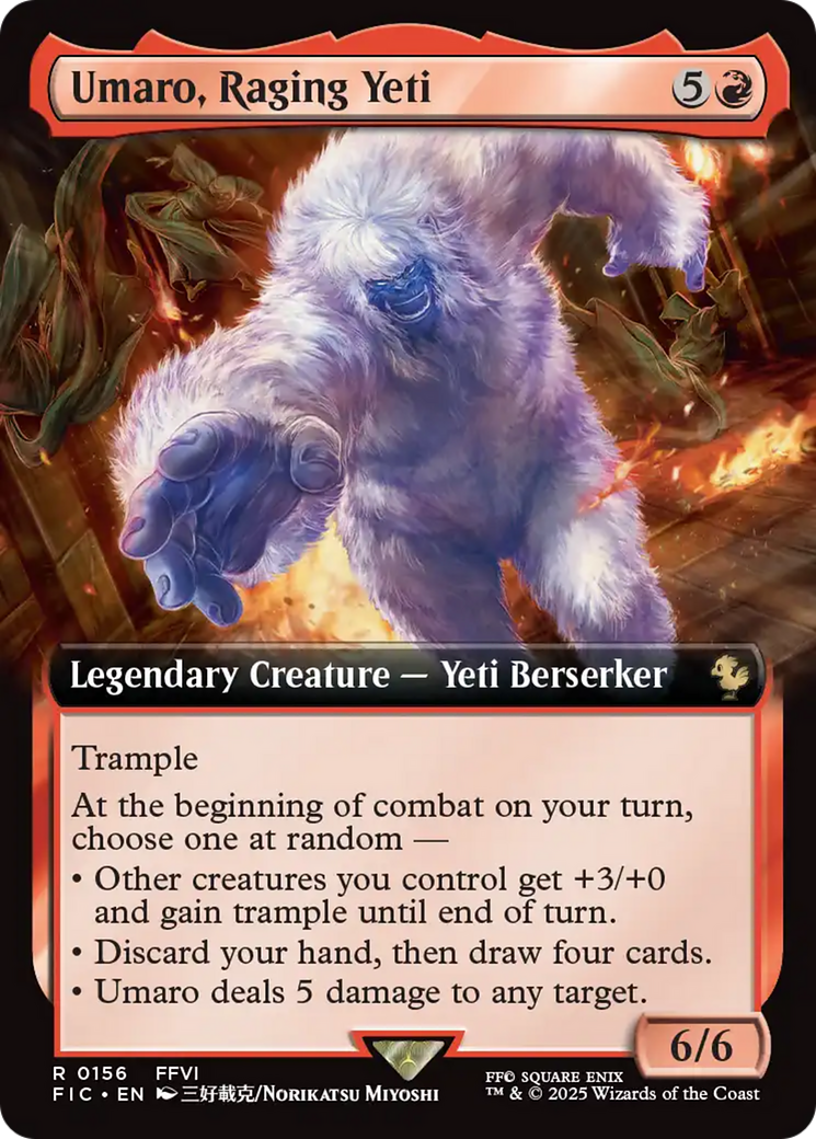 Umaro, Raging Yeti (Extended Art) [FINAL FANTASY Commander] | Dumpster Cat Games