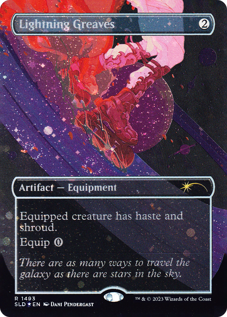Lightning Greaves (1493) (Galaxy Foil) [Secret Lair Drop Series] | Dumpster Cat Games